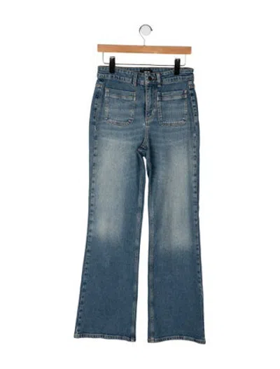 Pre-owned Me+em High-rise Flared Jeans In Blue