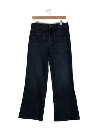 Pre-owned Me+em High-rise Flared Jeans W/ Tags In Blue