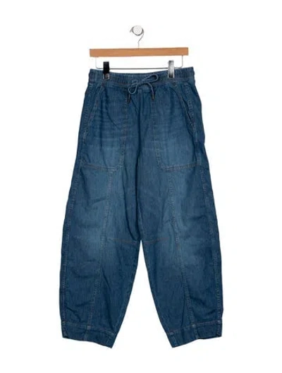 Pre-owned Me+em High-rise Straight Leg Jeans In Blue