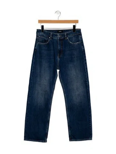 Pre-owned Me+em High-rise Straight Leg Jeans In Blue