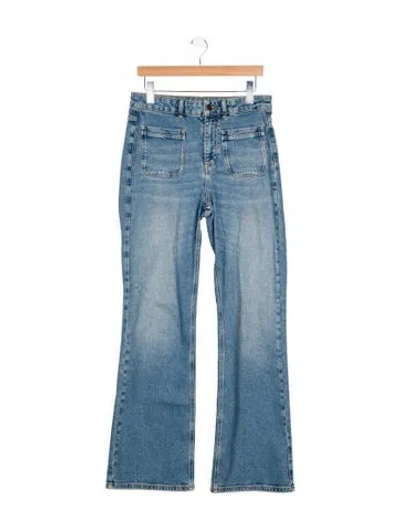 Pre-owned Me+em High-rise Straight Leg Jeans In Blue