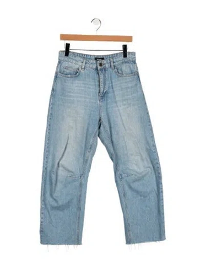 Pre-owned Me+em High-rise Straight Leg Jeans In Blue