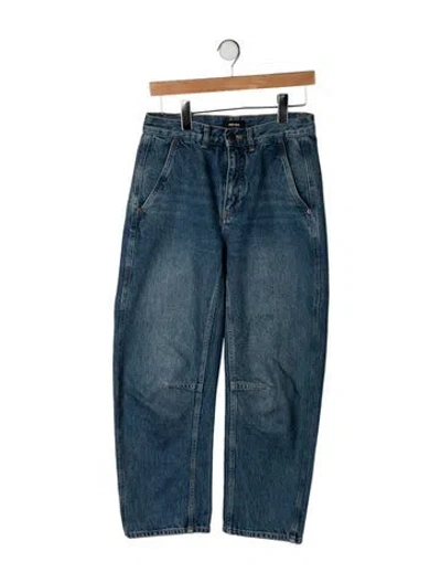 Pre-owned Me+em High-rise Straight Leg Jeans In Blue
