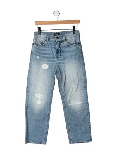 Pre-owned Me+em High-rise Straight Leg Jeans In Blue