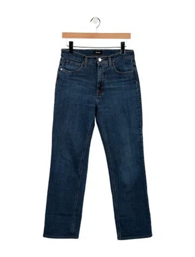 Pre-owned Me+em High-rise Straight Leg Jeans In Blue