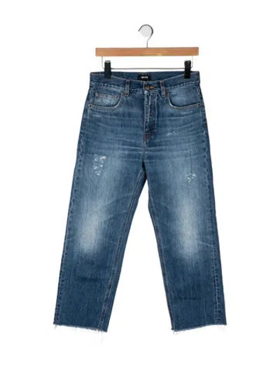 Pre-owned Me+em High-rise Straight Leg Jeans In Blue