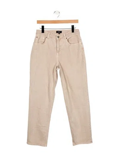 Pre-owned Me+em High-rise Straight Leg Jeans In Neutral