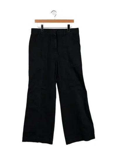 Pre-owned Me+em High-rise Wide Leg Jeans In Black