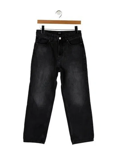 Pre-owned Me+em High-rise Wide Leg Jeans In Black
