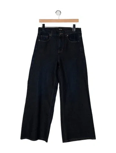 Pre-owned Me+em High-rise Wide Leg Jeans In Black