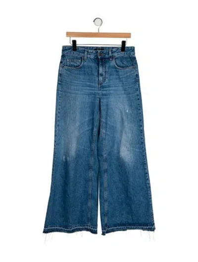Pre-owned Me+em High-rise Wide Leg Jeans In Blue