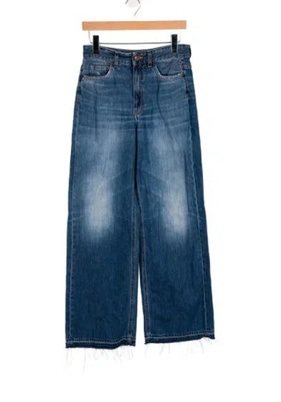 Pre-owned Me+em High-rise Wide Leg Jeans In Blue