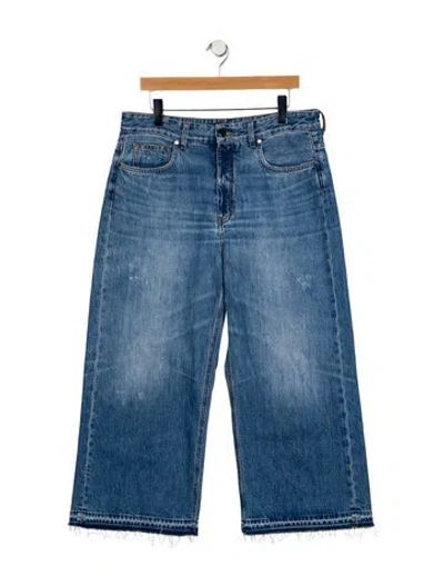 Pre-owned Me+em High-rise Wide Leg Jeans In Blue