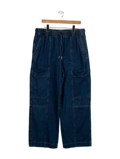 Pre-owned Me+em High-rise Wide Leg Jeans In Blue