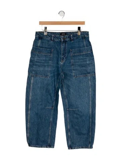 Pre-owned Me+em High-rise Wide Leg Jeans In Blue