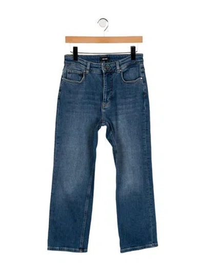 Pre-owned Me+em High-rise Wide Leg Jeans In Blue