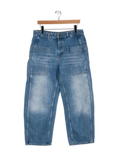 Pre-owned Me+em High-rise Wide Leg Jeans In Blue