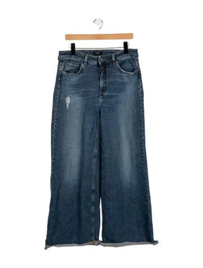 Pre-owned Me+em High-rise Wide Leg Jeans In Blue