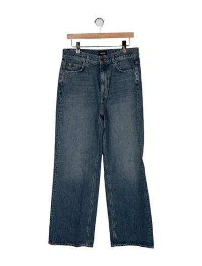 Pre-owned Me+em High-rise Wide Leg Jeans In Blue
