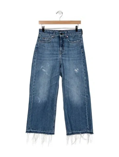 Pre-owned Me+em High-rise Wide Leg Jeans In Blue