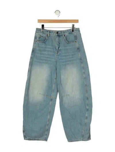 Pre-owned Me+em High-rise Wide Leg Jeans In Blue