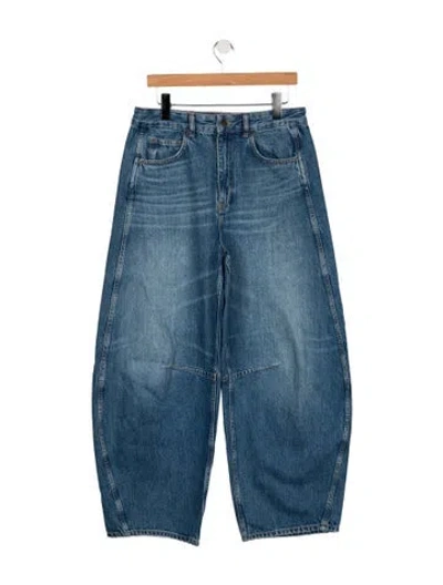 Pre-owned Me+em High-rise Wide Leg Jeans In Blue