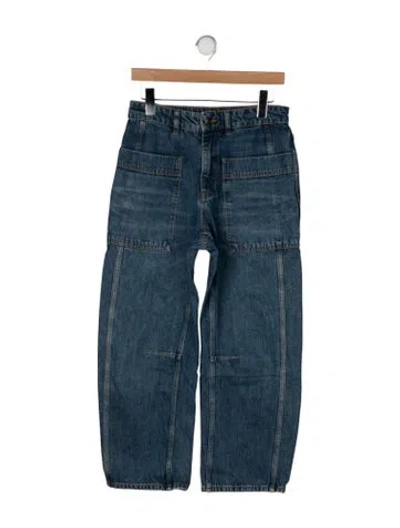 Pre-owned Me+em High-rise Wide Leg Jeans In Blue