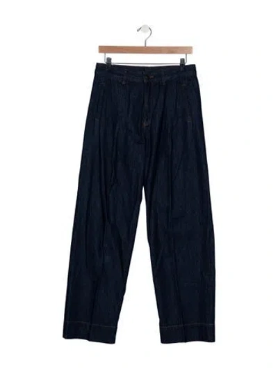 Pre-owned Me+em High-rise Wide Leg Jeans In Blue