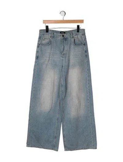 Pre-owned Me+em High-rise Wide Leg Jeans In Blue