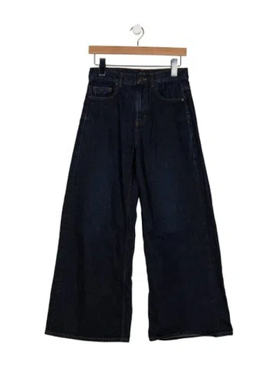 Pre-owned Me+em High-rise Wide Leg Jeans In Blue