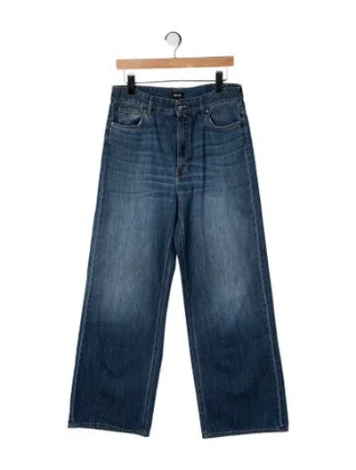 Pre-owned Me+em High-rise Wide Leg Jeans In Blue
