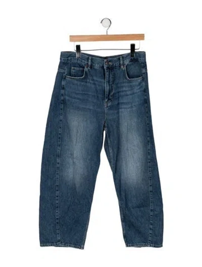 Pre-owned Me+em High-rise Wide Leg Jeans In Blue