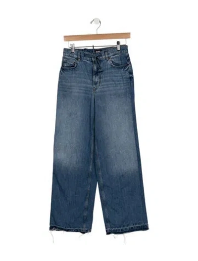 Pre-owned Me+em High-rise Wide Leg Jeans In Blue