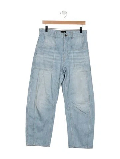 Pre-owned Me+em High-rise Wide Leg Jeans In Blue