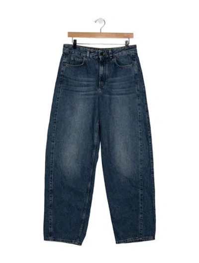 Pre-owned Me+em High-rise Wide Leg Jeans In Blue