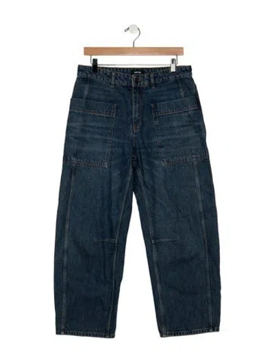 Pre-owned Me+em High-rise Wide Leg Jeans In Blue