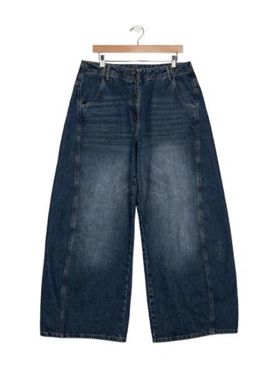 Pre-owned Me+em High-rise Wide Leg Jeans In Blue