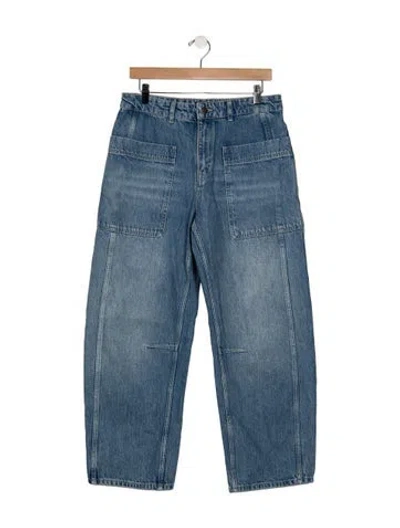Pre-owned Me+em High-rise Wide Leg Jeans In Blue