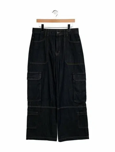Pre-owned Me+em High-rise Wide Leg Jeans In Blue