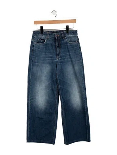 Pre-owned Me+em High-rise Wide Leg Jeans In Blue