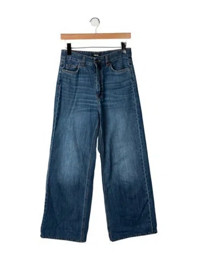 Pre-owned Me+em High-rise Wide Leg Jeans In Blue