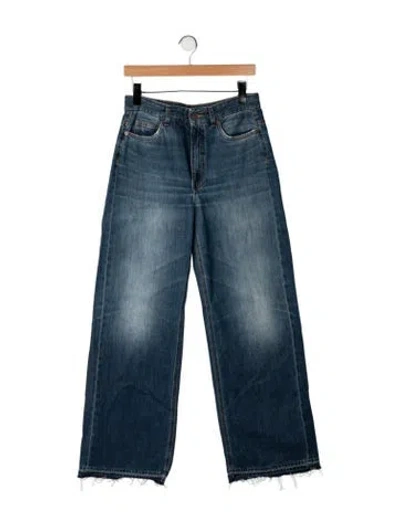 Pre-owned Me+em High-rise Wide Leg Jeans In Blue