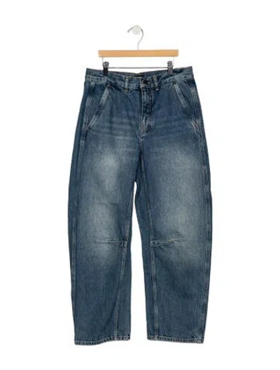 Pre-owned Me+em High-rise Wide Leg Jeans In Blue