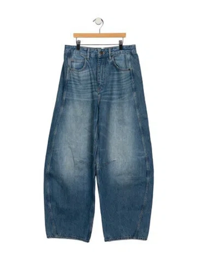 Pre-owned Me+em High-rise Wide Leg Jeans In Blue