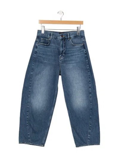 Pre-owned Me+em High-rise Wide Leg Jeans In Blue