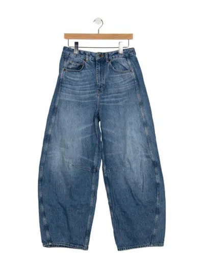 Pre-owned Me+em High-rise Wide Leg Jeans In Blue