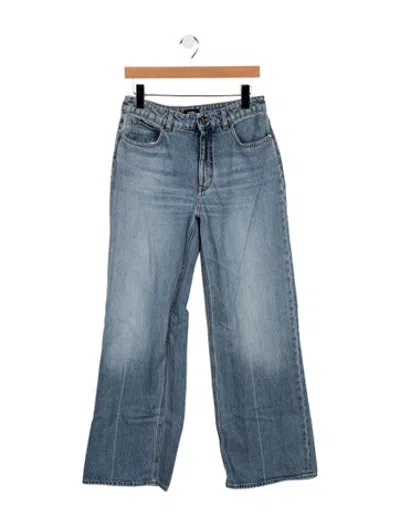 Pre-owned Me+em High-rise Wide Leg Jeans In Blue
