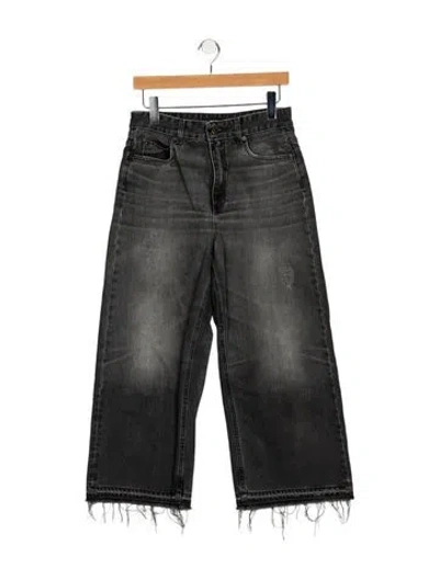 Pre-owned Me+em High-rise Wide Leg Jeans In Gray