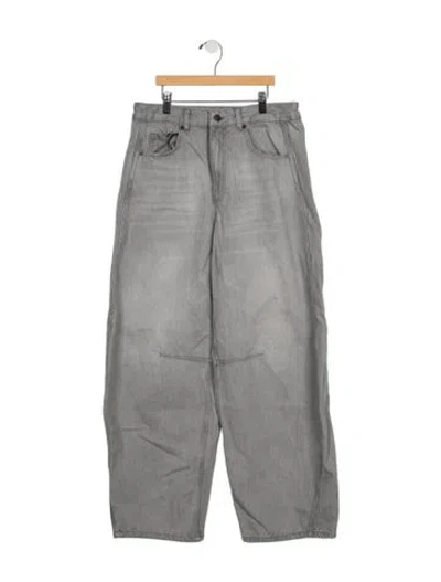 Pre-owned Me+em High-rise Wide Leg Jeans In Grey