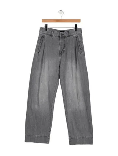 Pre-owned Me+em High-rise Wide Leg Jeans In Grey